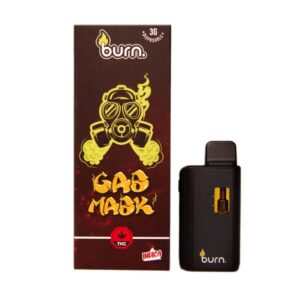 Burn 3mL Disposable Vapes – Gas Mask THC Distillate
