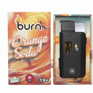 Burn 3mL Disposable Vapes – Orange Soda THC Distillate